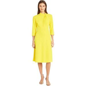 Women's Mock line Dress with Twist Neck Detail